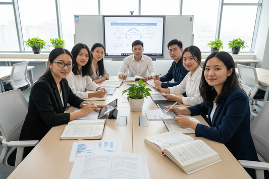 Étudiants concentrés au travail