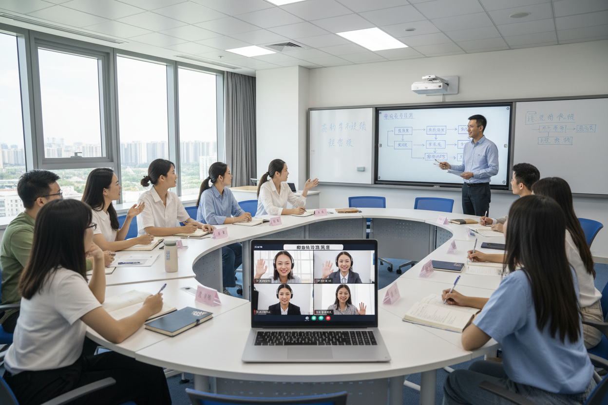 Cours hybride présentiel & online